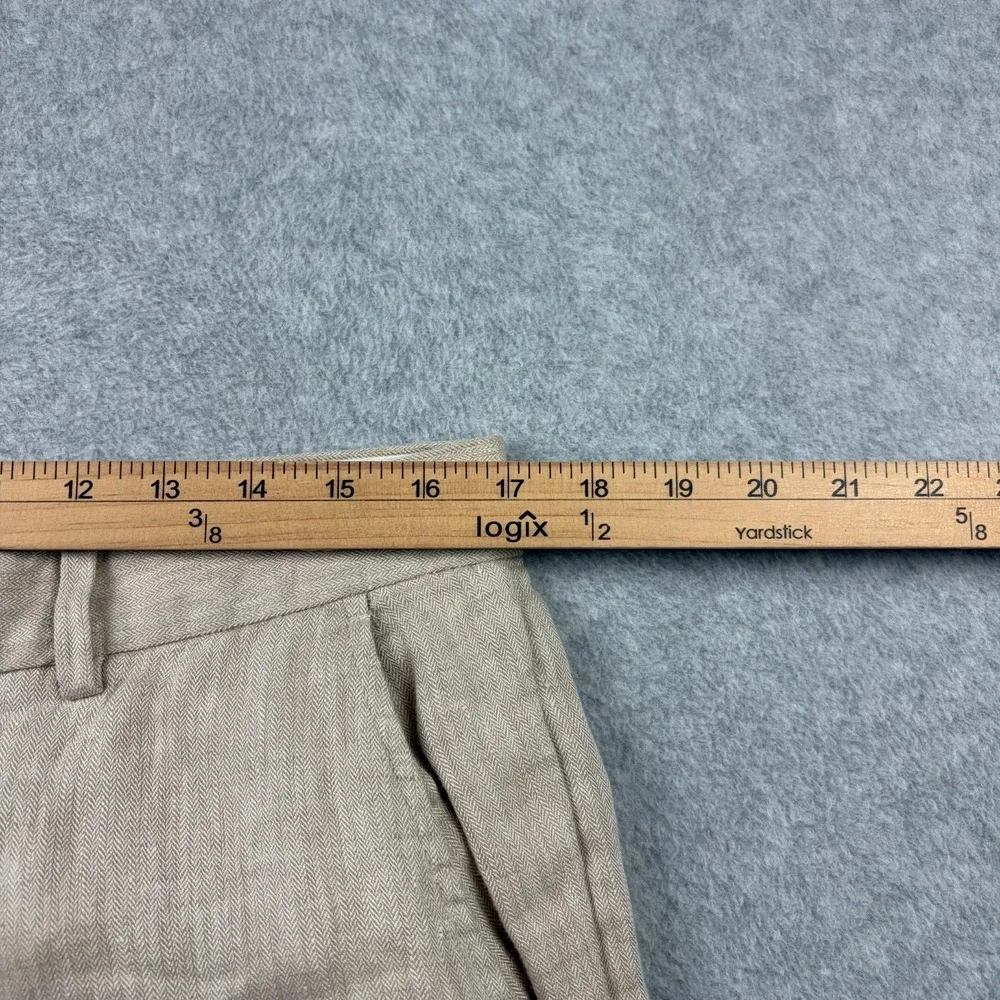 Banana Republic Pants Mens 33x34 Flax Linen Herringbone Baggy Wide Leg Chino Y2K